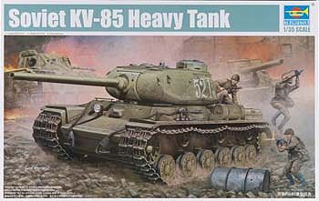 Trumpeter Soviet KV-85 Heavy Tank Plastic Model Military Vehicle Kit 1/35 Scale #1569
