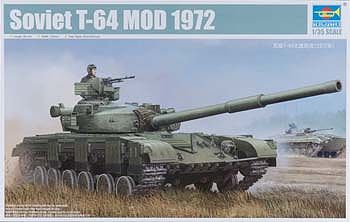 Trumpeter Soviet T-64 Model 1972 Main Battle Tank Plastic Model Military Vehicle Kit 1/35 Scale #1578