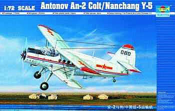 Trumpeter Antonov AN2 Colt Biplane Plastic Model Airplane Kit 1/72 Scale #1602