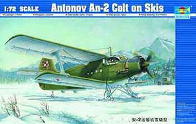 Trumpeter ANTONOV An-2 COLT W/Skis Plastic Model Airplane Kit 1/72 Scale #1607