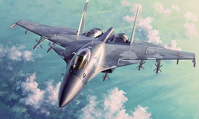 Trumpeter Sukhoi Su-33 Flanker-D Russian Fighter Plastic Model Airplane Kit 1/72 Scale #1667