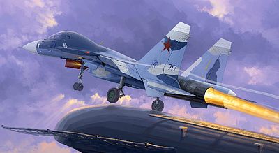 Trumpeter Sukhoi SU-33UB Flanker D Russian Fighter Plastic Model Airplane Kit 1/72 Scale #1669
