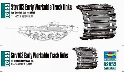 Trumpeter Strv 103 Workable Track Link Set Plastic Model Vehicle Assortment 1/35 Scale #2055