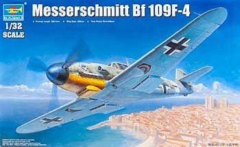 Trumpeter Messerschmitt Bf109F4 German Fighter Plastic Model Airplane Kit 1/32 Scale #2292