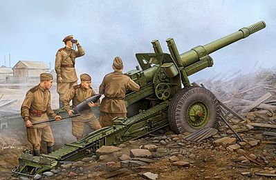 Trumpeter Soviet ML-20 152mm Howitzer with M-46 Carriage Plastic Model Military Kit 1/35 Scale #2324
