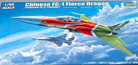 Trumpeter Chinese FC1 Fierce Dragon (Pakistani JF17 Thunder) Plastic Model Airplane 1/48 Scale #2815