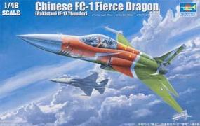 Trumpeter Chinese FC1 Fierce Dragon (Pakistani JF17 Thunder) Plastic Model Airplane 1/48 Scale #2815