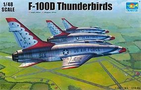 Trumpeter F100D Thunderbirds USAF Aircraft Plastic Model Airplane Kit 1/48 Scale #2822