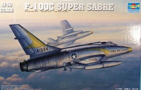 Trumpeter F100C Super Sabre Fighter Aircraft Plastic Model Airplane Kit 1/48 Scale #2838