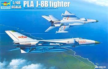 Trumpeter PLA J8B Chinese Fighter Aircraft Plastic Model Airplane Kit 1/48 Scale #2845