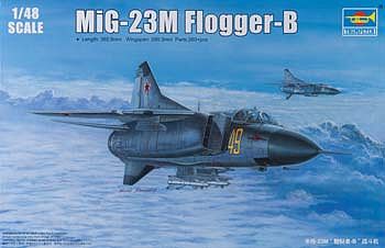 Trumpeter Mig-23M Flogger-B Russian Fighter Aircraft Plastic Model Airplane Kit 1/48 Scale #2853