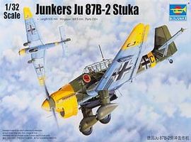 Trumpeter Junkers Ju-87B-2 Stuka Ground Attack Aircraft Plastic Model Airplane Kit 1/32 Scale #3214