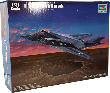 Trumpeter F-117A Nighthawk Aircraft Plastic Model Airplane Kit 1/32 Scale #3219