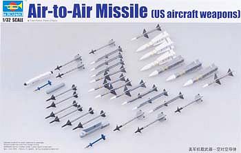 Trumpeter US Aircraft Weapons Set Air-to-Air Missiles Plastic Model Military Diorama 1/32 Scale #3303