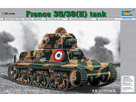 Trumpeter French 35/38(H) Tank with 37mm SA18 L/21 Gun Plastic Model Military Vehicle 1/35 Scale #351