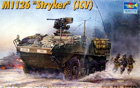 Trumpeter M1126 Stryker Infantry Carrier Vehicle Plastic Model Military Kit 1/35 Scale #375