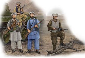 Trumpeter Afgan Rebels Figure Set (4) Plastic Model Military Figure Kit 1/35 Scale
