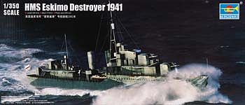 Trumpeter HMS Eskimo WWII British Tribal Class Destroy Plastic Model Military Ship 1/350 Scale #5331