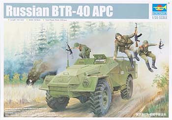 Trumpeter Russian BTR40 Armored Personnel Carrier Plastic Model Military Vehicle 1/35 Scale #5517