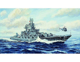 Moskva Russian Navy Slava Class Cruiser Plastic Model Military Ship 1/700 Scale #5720