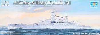Trumpeter RN Littorio Italian Navy Battleship 1941 Plastic Model Military Ship 1/700 Scale #5778