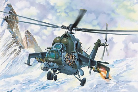 Trumpeter Mi24V Hind E Helicopter Plastic Model Helicopter Kit 1/48 Scale #5812