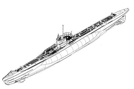 Trumpeter German DKM Type VIIC U-Boat Plastic Model Military Ship Kit 1/144 Scale #5912