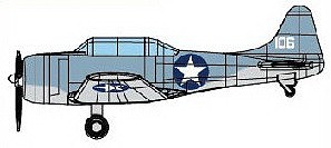 Trumpeter DBD3 Dauntless Dive Bomber Set (4/Bx) Plastic Model Aircraft Kit 1/350 Scale