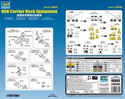 Trumpeter USN Carrier Deck Equipment Plastic Model Ship Accessory Kit 1/350 Scale #6645