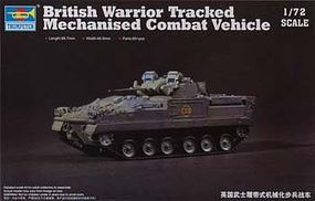 Trumpeter British Warrior Tracked Mechanized Combat Vehicle Plastic Model Military Kit 1/72 #7101
