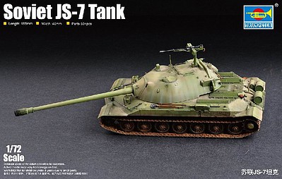 Trumpeter Soviet JS-7 (IS-7) Tank Plastic Model Military Vehicle Kit 1/72 Scale #7136