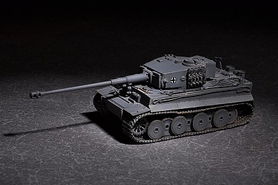 Trumpeter German Tiger Tank with 88mm kwk L/71 Plastic Model Military Vehicle Kit 1/72 Scale #7164