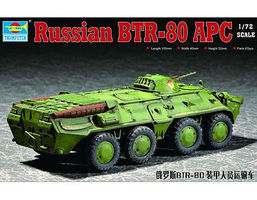 Trumpeter Russian BTR80 Armored Personnel Carrier Plastic Model Military Ship 1/72 Scale #7267