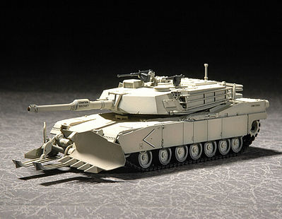 Trumpeter US M1A1 Abrams Mine Clearing Tank Plastic Model Military Vehicle 1/72 Scale #7277