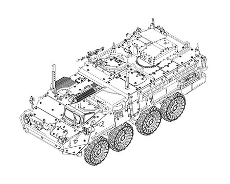 Trumpeter M1134 Stryker Anti-Tank Guided Missile Plastic Model Military ...