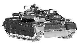 Trumpeter Ukrainian T-84 Main Battle Tank Plastic Model Military Vehicle Kit 1/35 Scale #9511