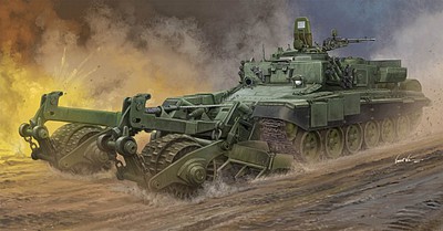Trumpeter Russian Armored Mine-Clearing Vehicle BMR-3 Plastic Model Military Vehicle Kit 1/35 #9552