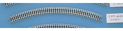 Tomy Curve Track C317-45 2-Pack 45 Degree Sections N Scale Model Railroad Track #1122