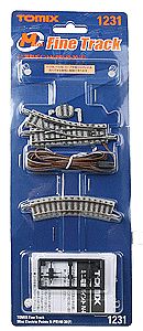 Tomy Electric Turnout (Points) N-PR140-30 Right Hand N Scale Model Railroad Track #1231