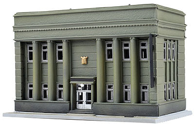 Tomy Community Bank & Trust Kit N Scale Model Railroad Building #257899