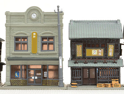 Tomy Jewelry Shop & Liquor Store Kit N Scale Model Railroad Building #260738