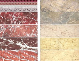 Uschi Multi-Scale Red/Beige Marble Decals (D)