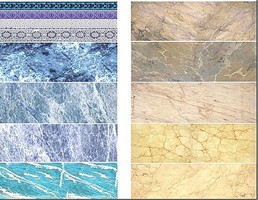 Uschi Multi-Scale Blue/Beige Marble Decals (D)