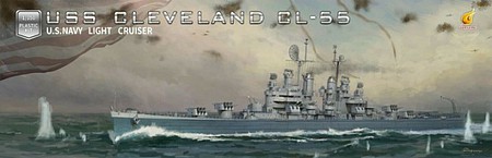 Very-Fire USS Cleveland CL55 Light Cruiser Plastic Model Military Ship Kit 1/350 Scale #350920