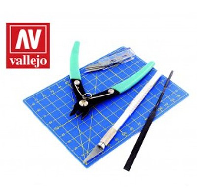 Vallejo Plastic Modeling Tool Set Hobby and Model Materials and Accessories #11001