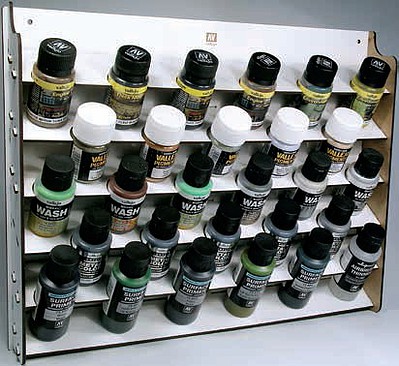 Vallejo Wall Mounted Display holds 28 Hobby and Model Paint #26009
