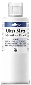 Vallejo 200ml Bottle Polyurethane Ultra Matte Varnish Hobby and Model Acrylic Paint Supply #27653