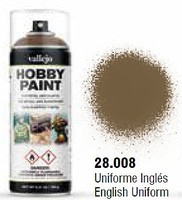Vallejo English Uniform WWII Infantry Paint 400ml Spray Hobby and Model Enamel Paint #28008