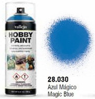 Vallejo Magic Blue Fantasy Paint 400ml Spray Hobby and Model Enamel Paint #28030