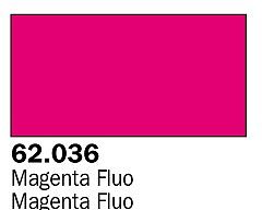 Vallejo Fluorescent Magenta Premium (60ml Bottle) Hobby and Model Acrylic Paint #62036